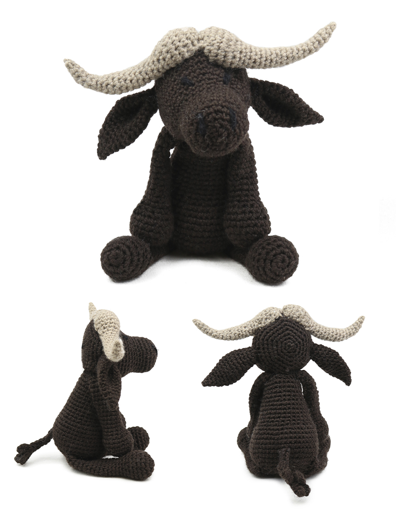 toft ed's animal diablo the buffalo amigurumi crochet